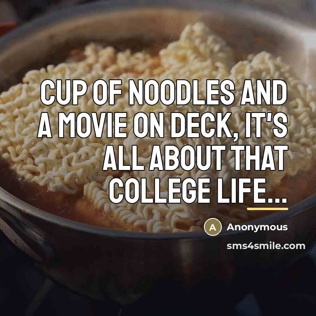 “Cup of noodles and a movie on deck, it's all…” quote by Anonymous