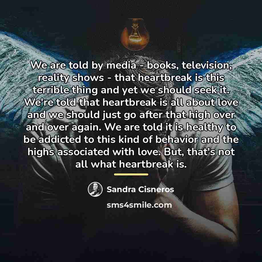 “We are told by media - books, television, reality shows…” quote by Sandra Cisneros