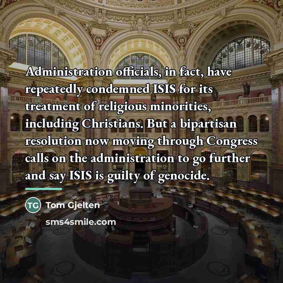 “Administration officials, in fact, have repeatedly condemned ISIS for its…” quote by Tom Gjelten