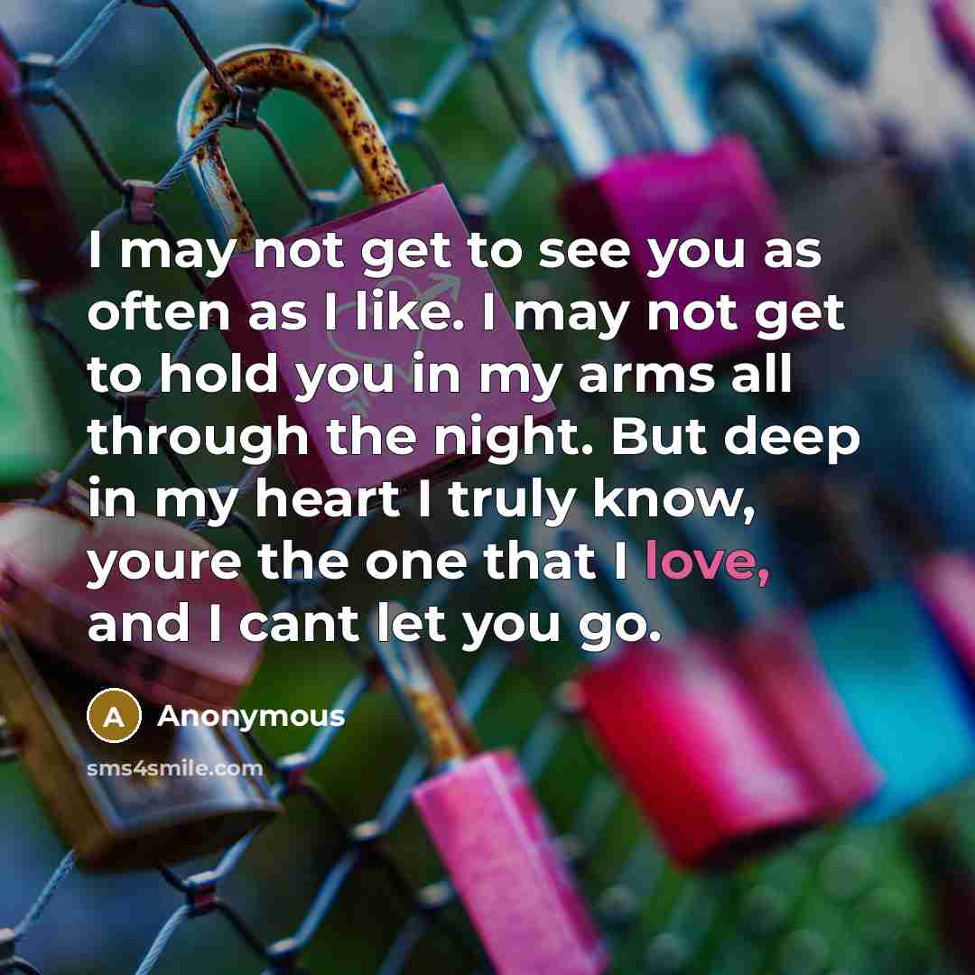 “I may not get to see you as often as…” quote by Anonymous