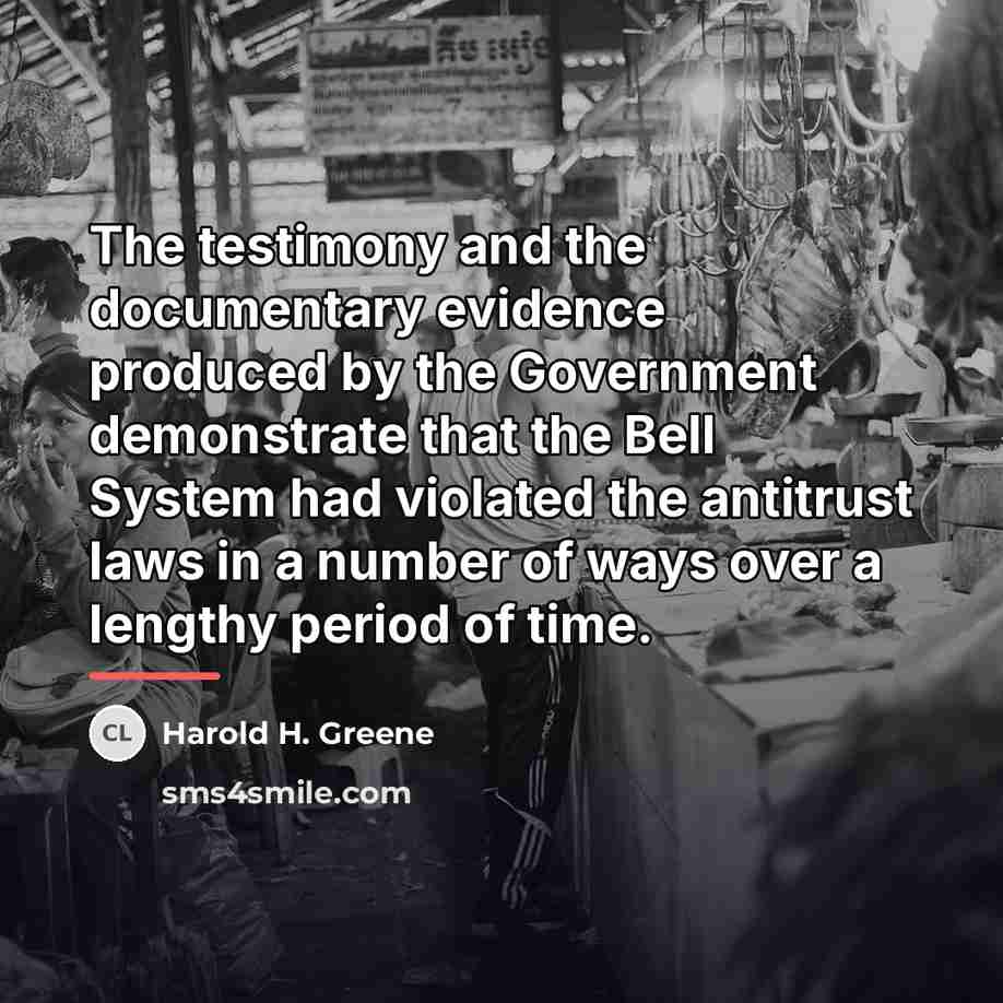 “The testimony and the documentary evidence produced by the Government…” quote by Harold H. Greene
