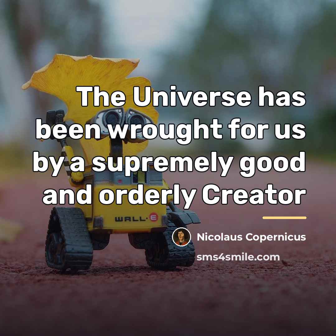 “The Universe has been wrought for us by a supremely…” quote by Nicolaus Copernicus