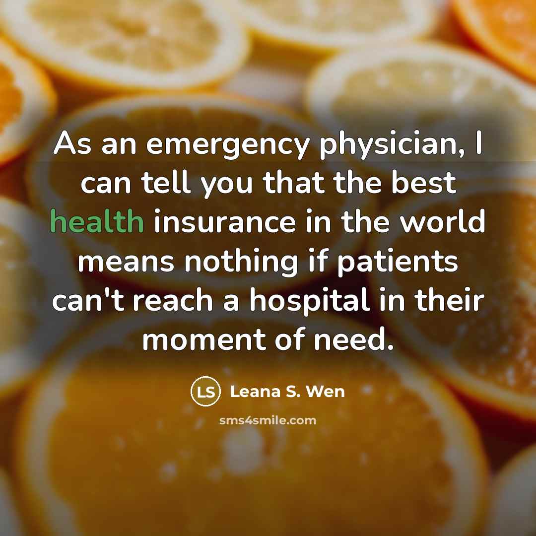 “As an emergency physician, I can tell you that the…” quote by Leana S. Wen