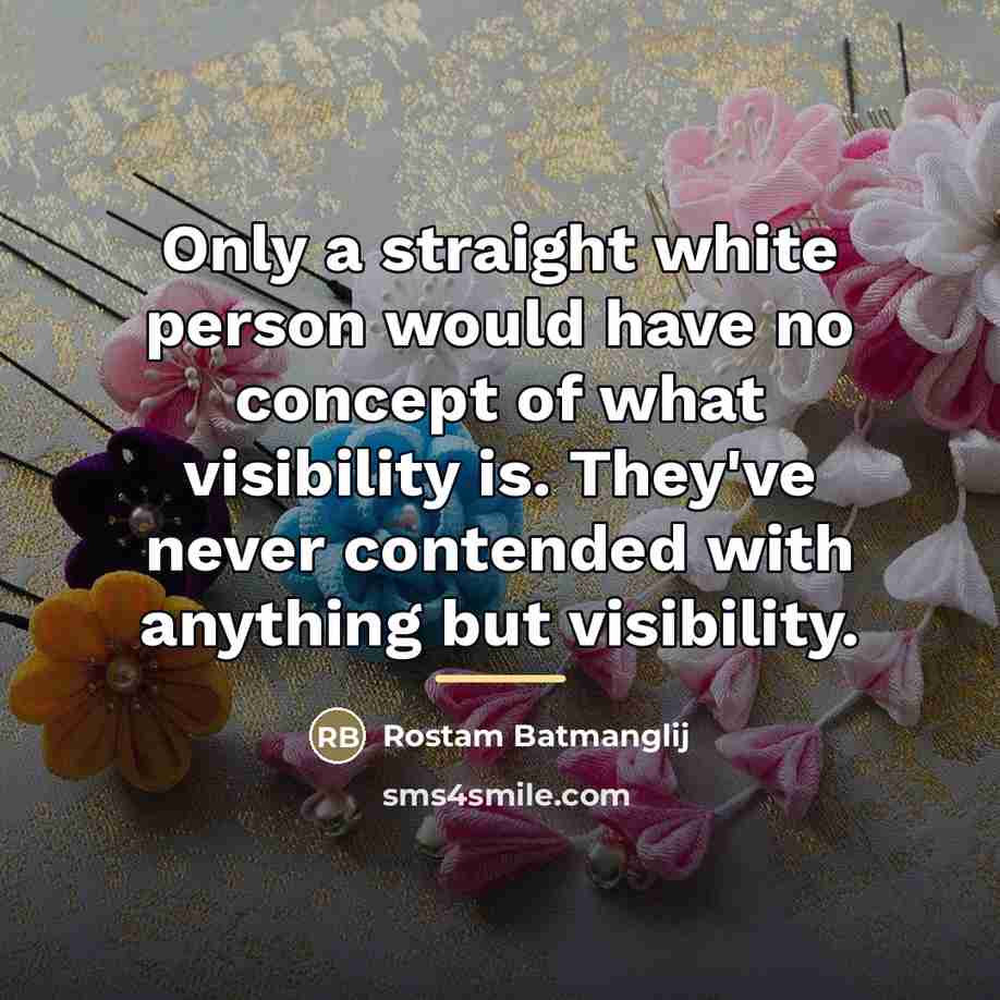 “Only a straight white person would have no concept of…” quote by Rostam Batmanglij