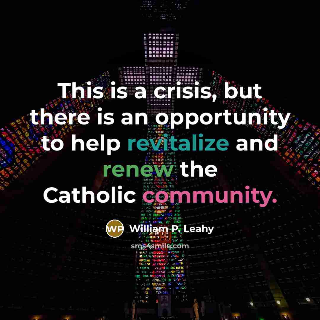 “This is a crisis, but there is an opportunity to…” quote by William P. Leahy