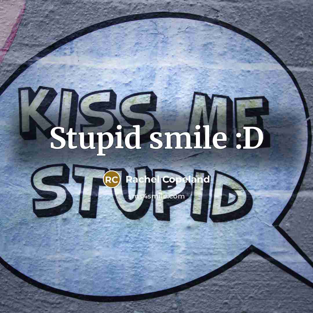 “Stupid smile :D…” quote by Rachel Copeland