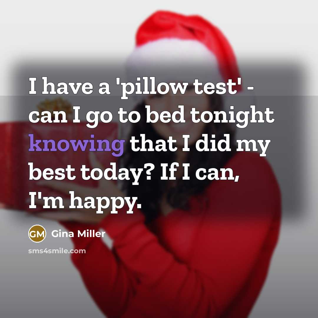 “I have a 'pillow test' - can I go to…” quote by Gina Miller