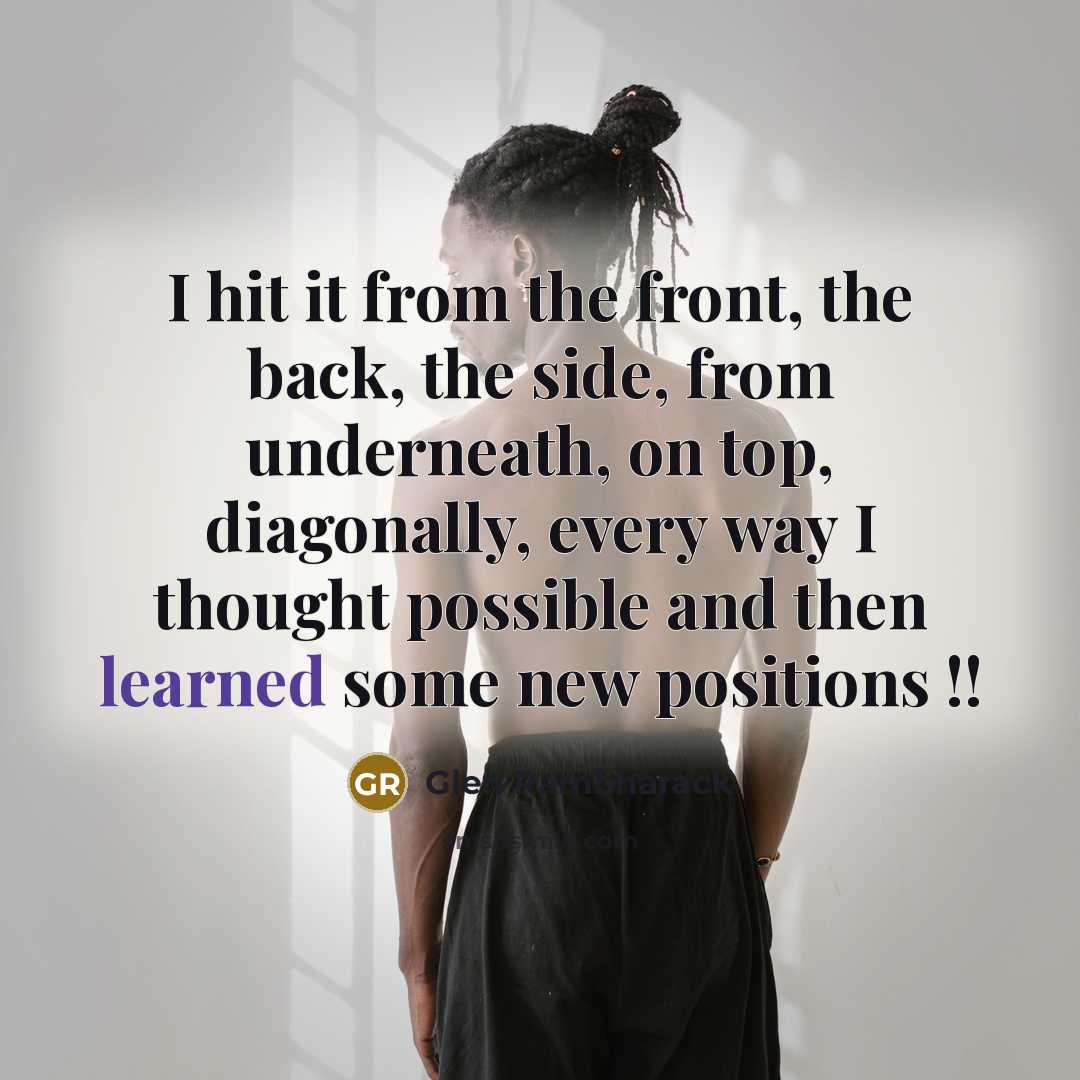 “I hit it from the front, the back, the side,…” quote by Glen Rambharack