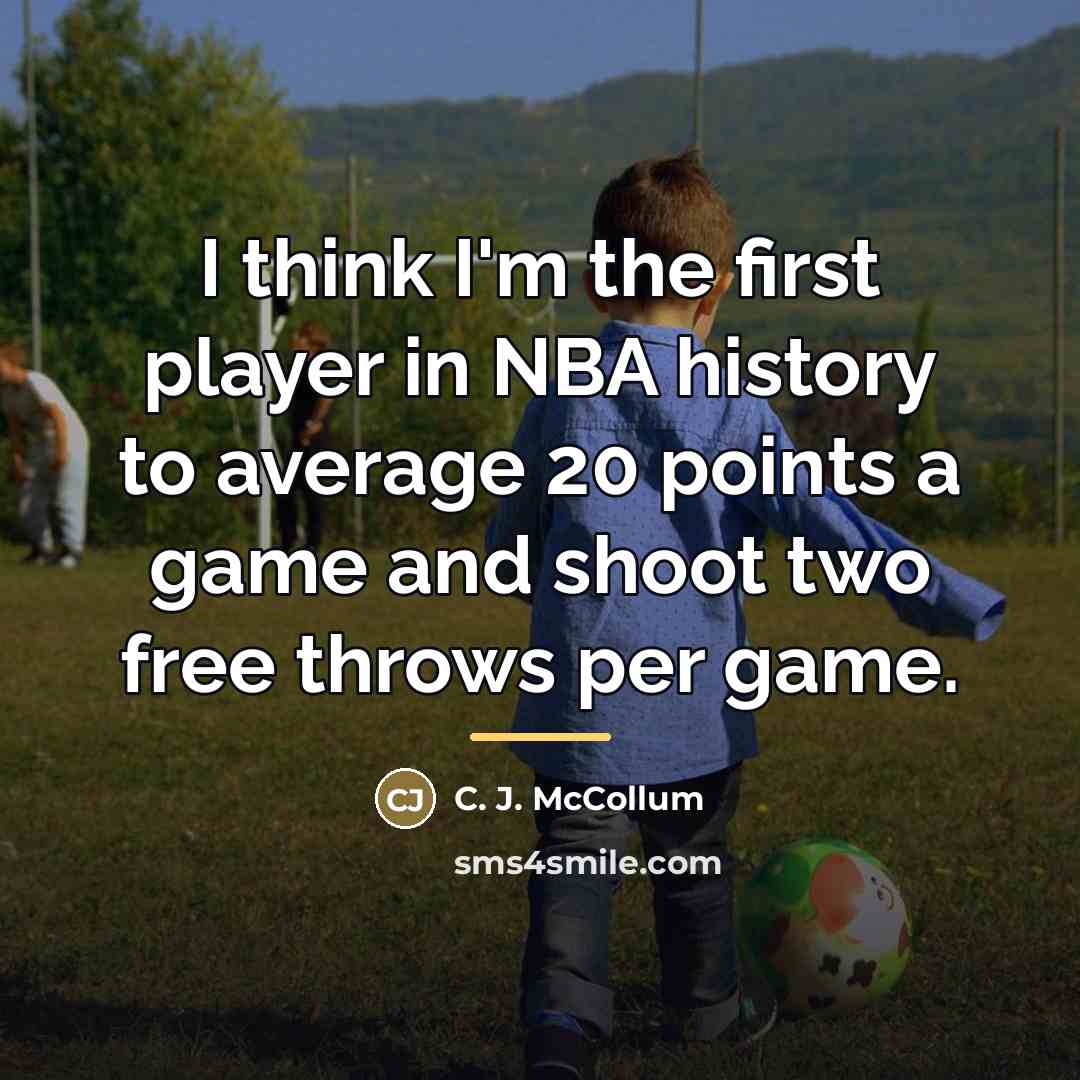 “I think I'm the first player in NBA history to…” quote by C. J. McCollum