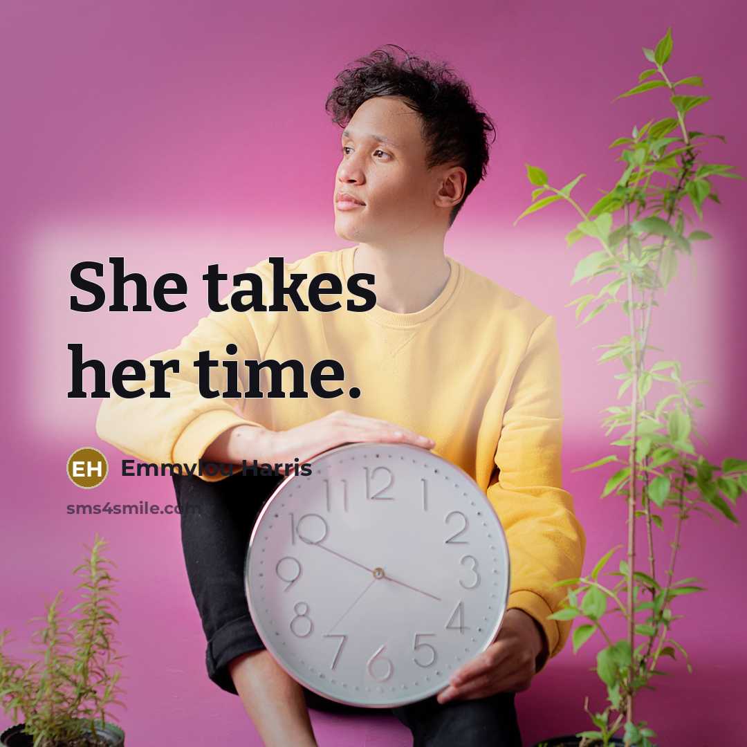 “She takes her time.…” quote by Emmylou Harris