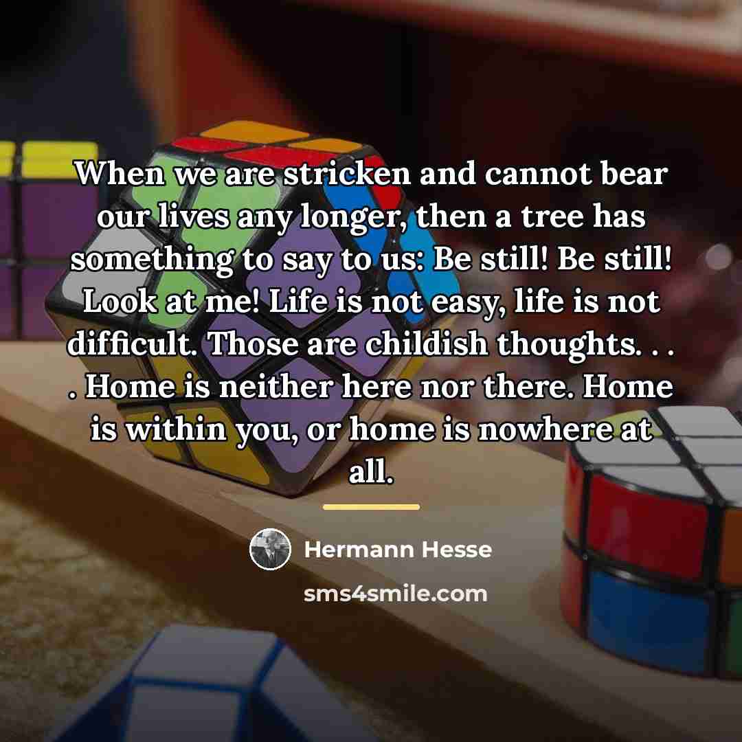 “When we are stricken and cannot bear our lives any…” quote by Hermann Hesse