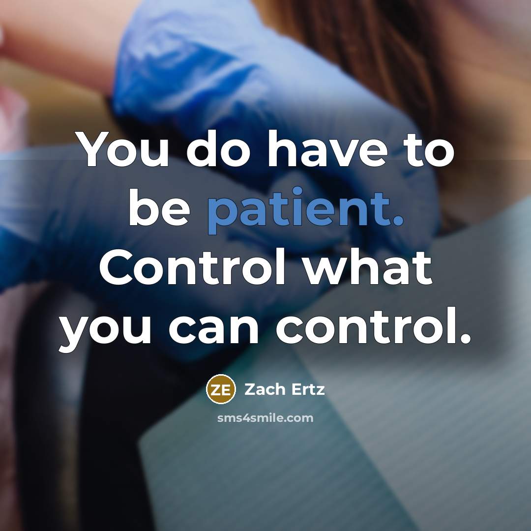 “You do have to be patient. Control what you can…” quote by Zach Ertz