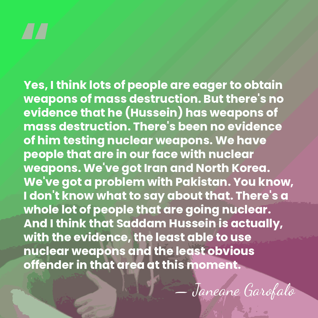Yes, I think lots of people are eager to obtain weapons of&hellip; - Janeane Garofalo