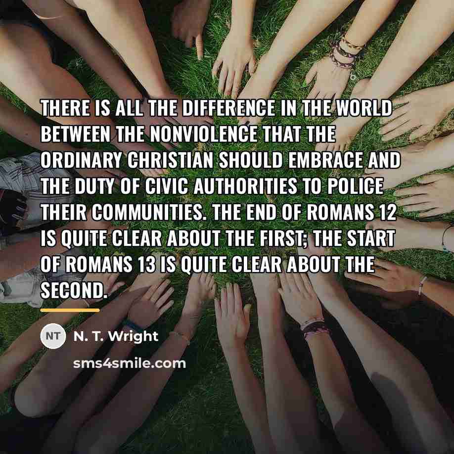 “There is all the difference in the world between the…” quote by N. T. Wright