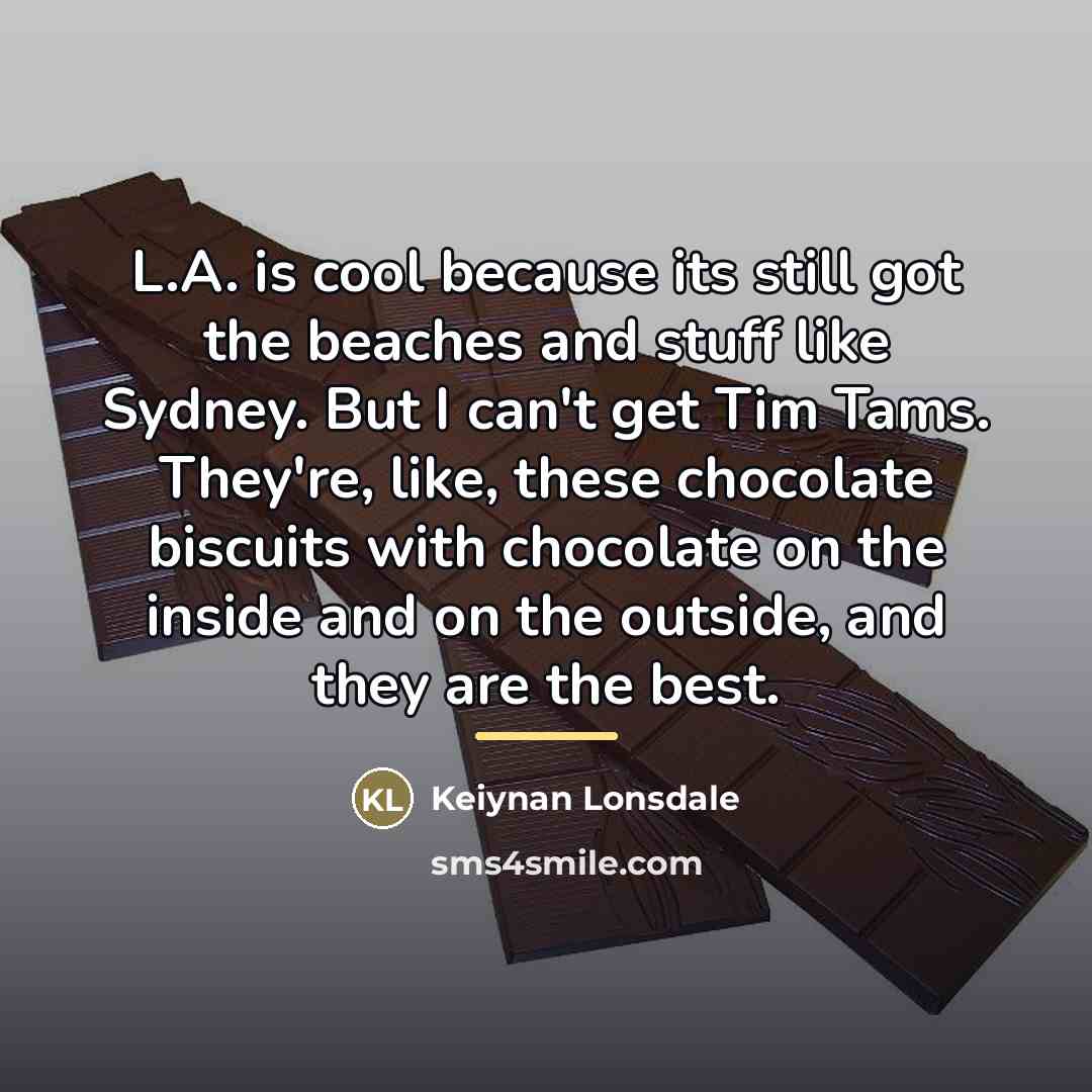 “L.A. is cool because its still got the beaches and…” quote by Keiynan Lonsdale
