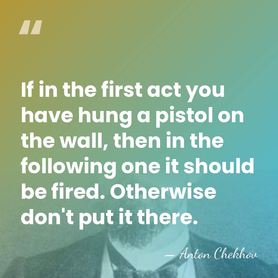 If in the first act you have hung a pistol on the&hellip; - Anton Chekhov
