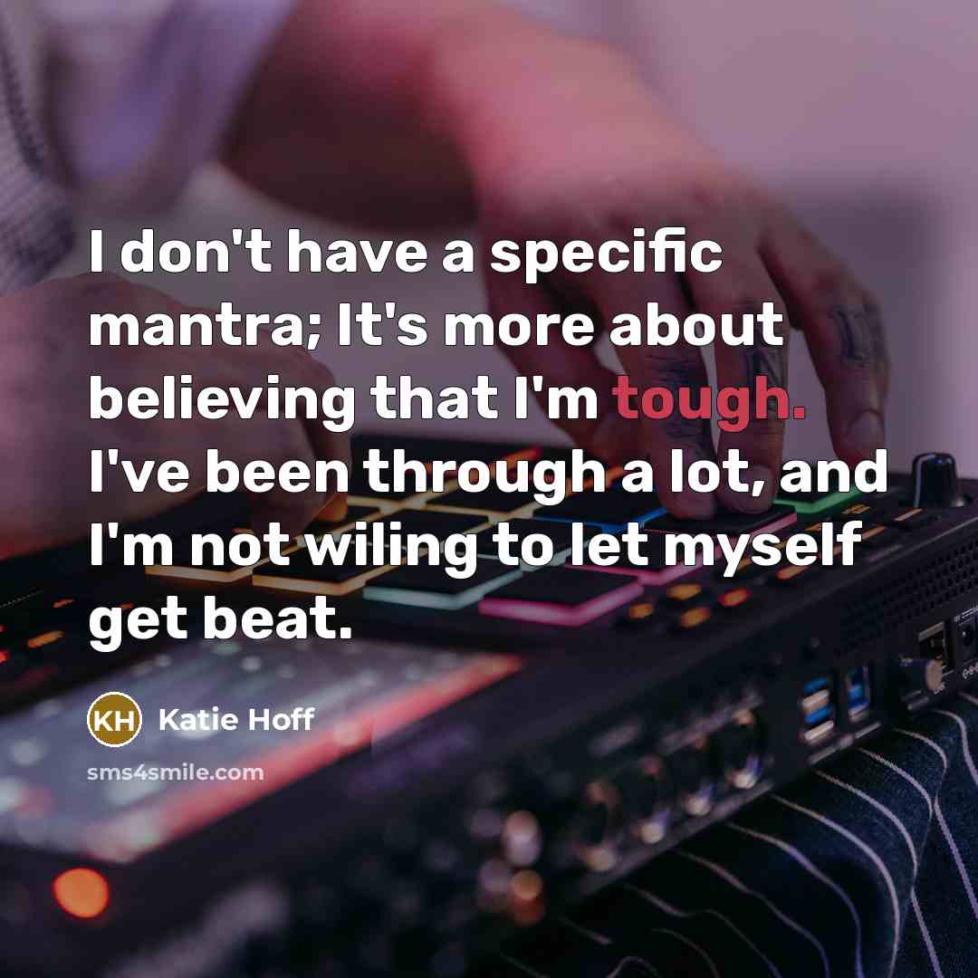 “I don't have a specific mantra; It's more about believing…” quote by Katie Hoff