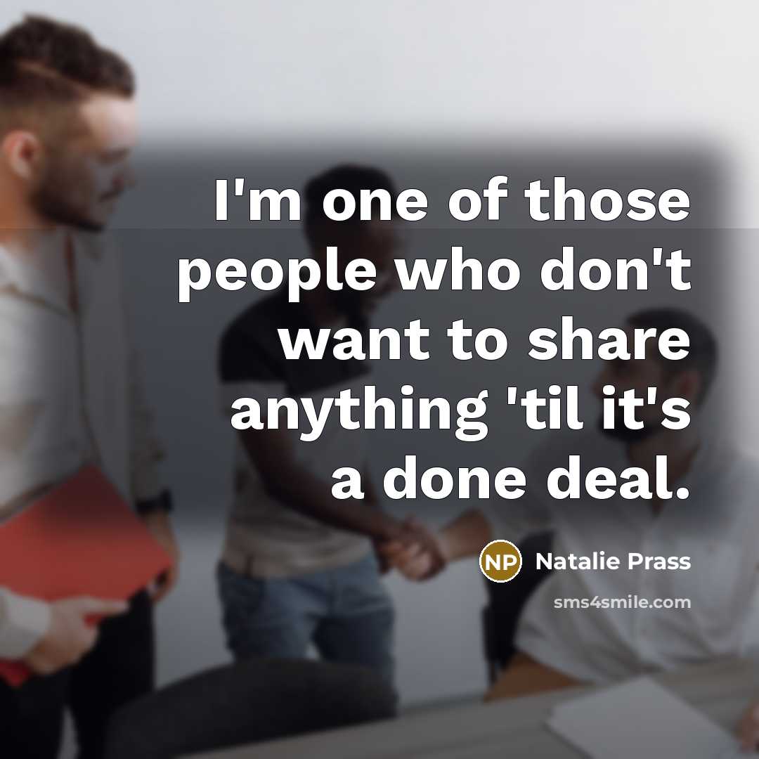 “I'm one of those people who don't want to share…” quote by Natalie Prass