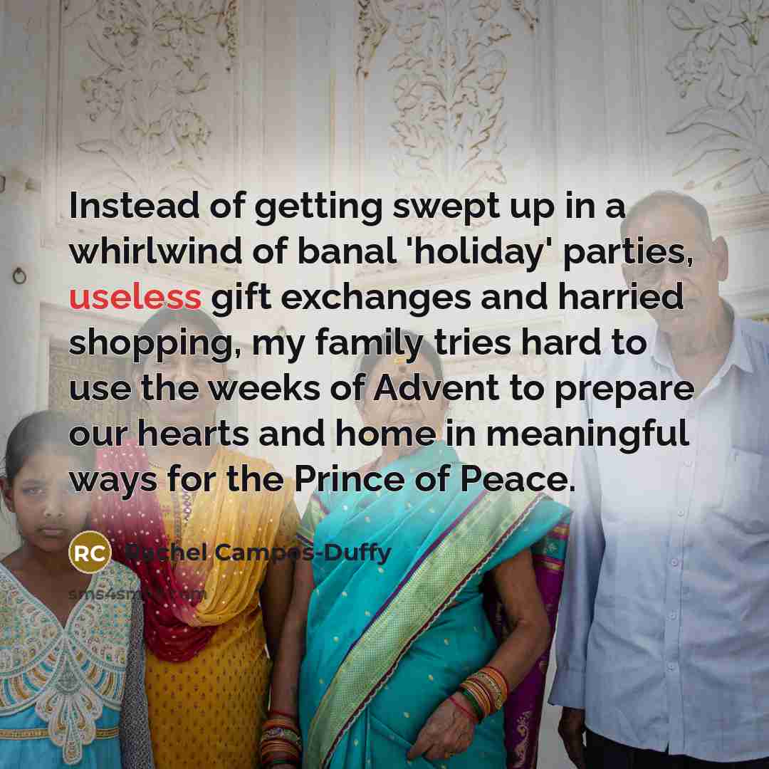 “Instead of getting swept up in a whirlwind of banal…” quote by Rachel Campos-Duffy