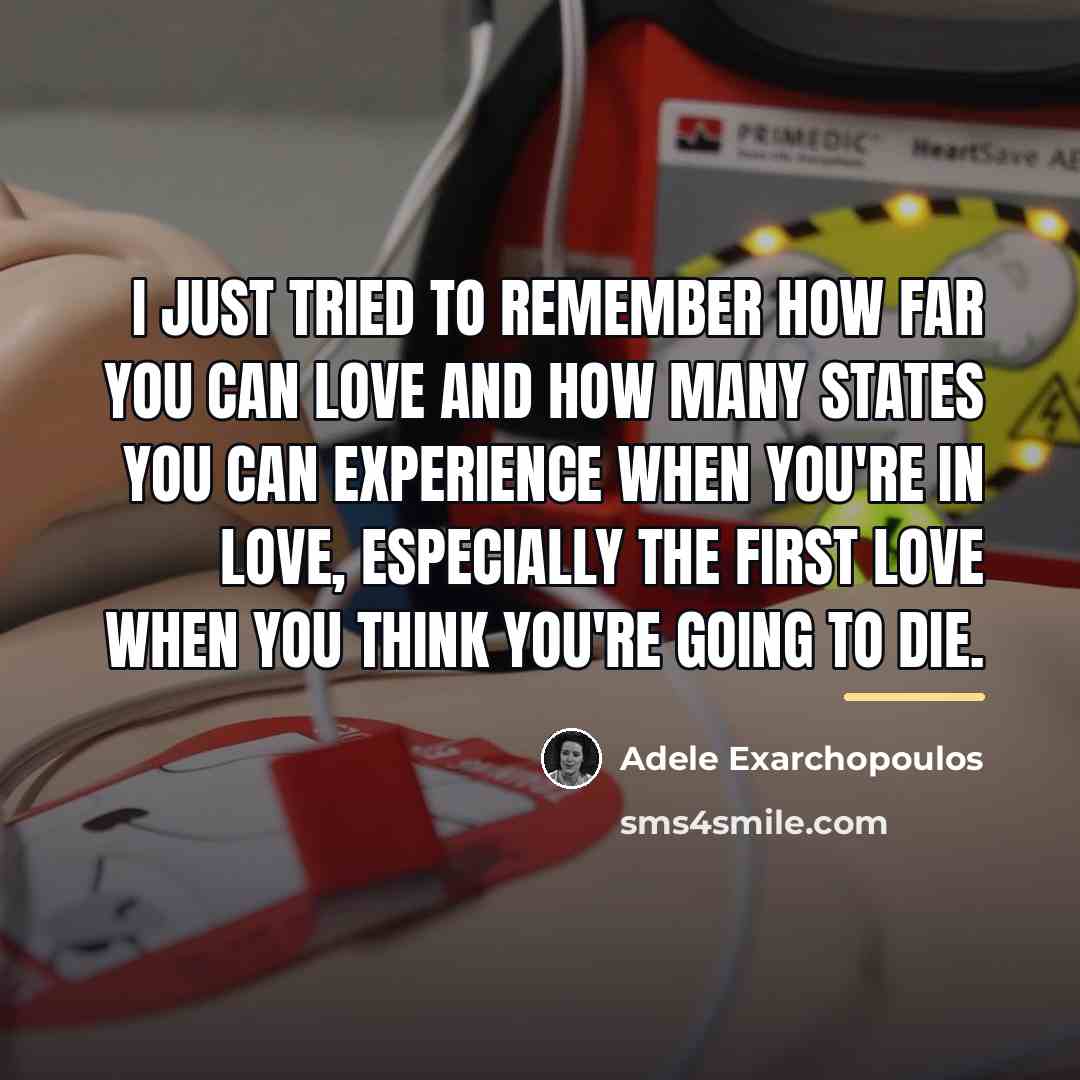 “I just tried to remember how far you can love…” quote by Adele Exarchopoulos