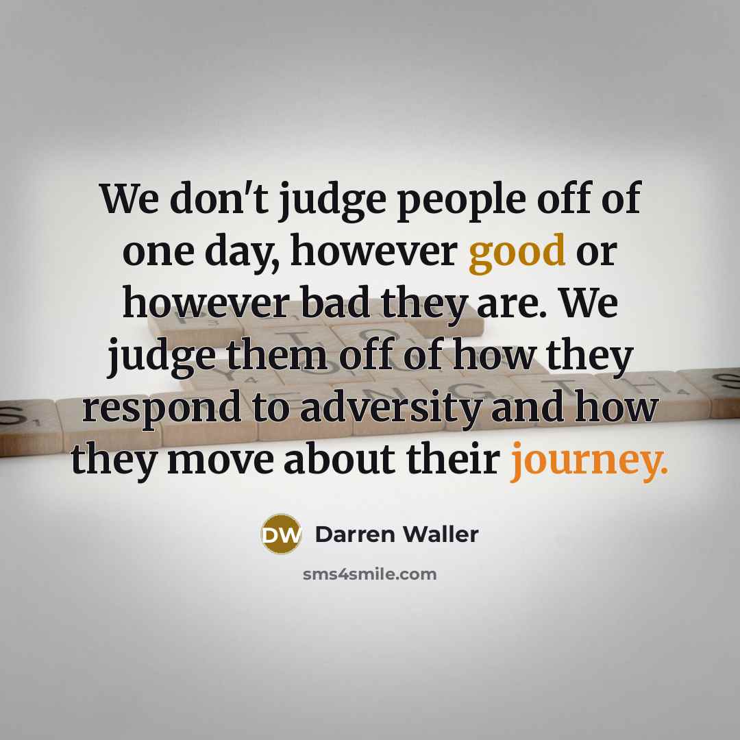“We don't judge people off of one day, however good…” quote by Darren Waller