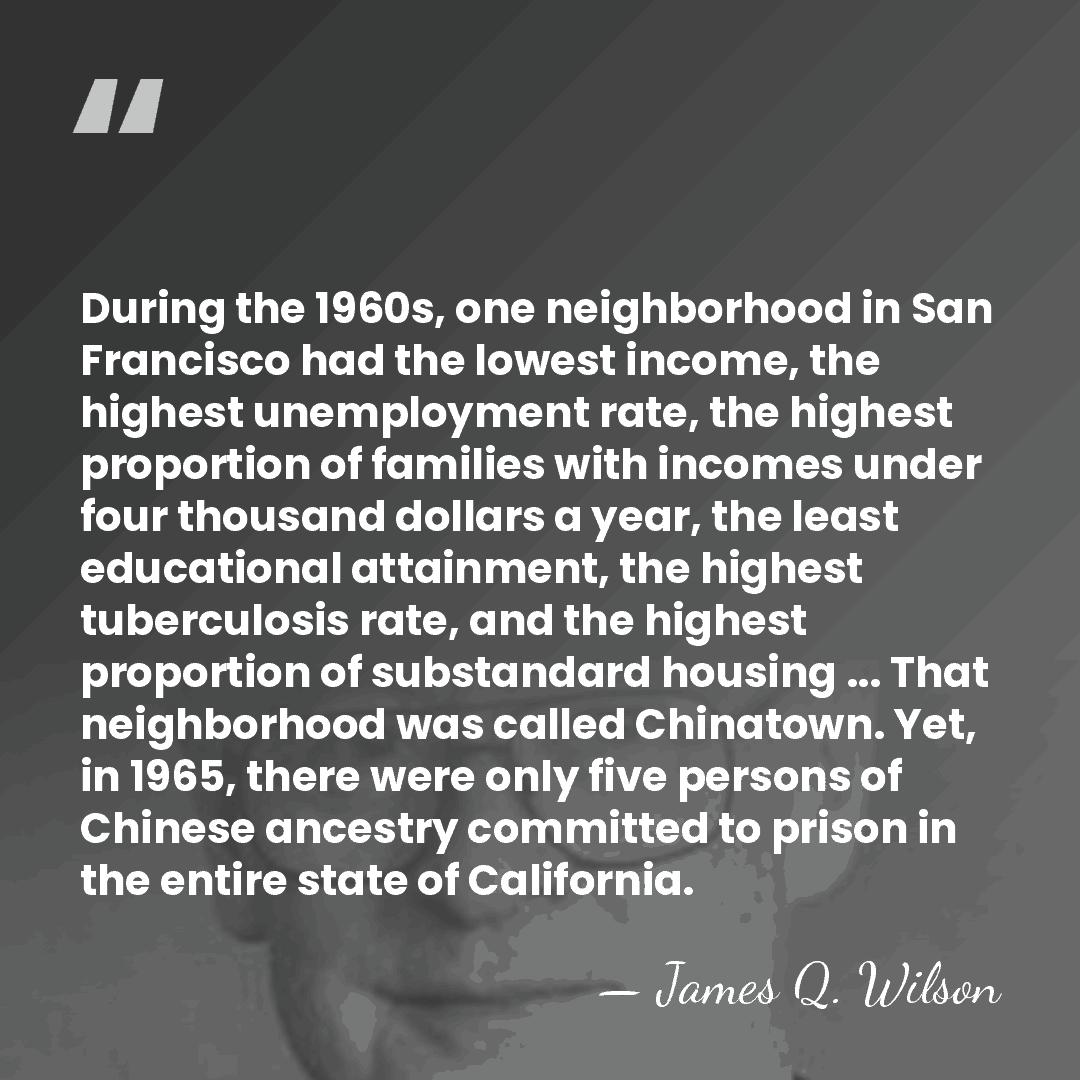 During the 1960s, one neighborhood in San Francisco had the lowest income,&hellip; - James Q. Wilson