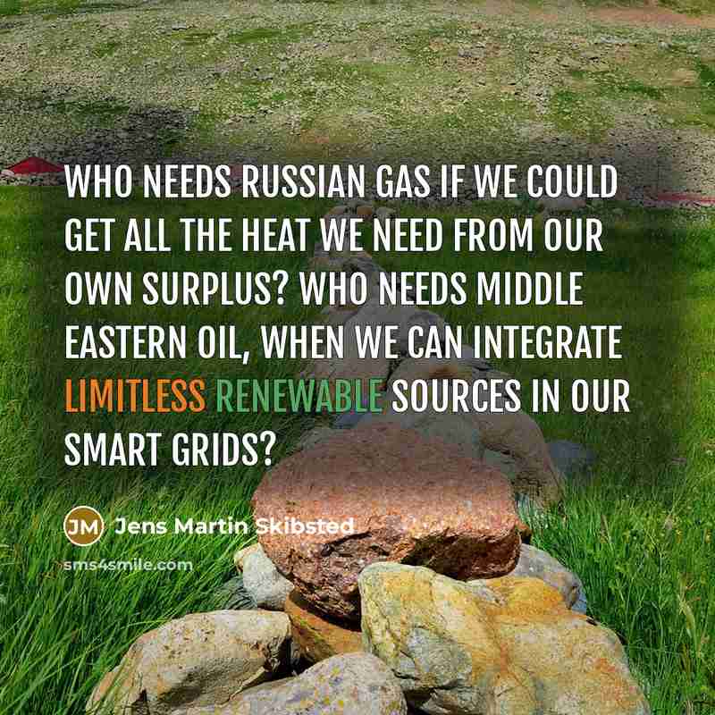 “Who needs Russian gas if we could get all the…” quote by Jens Martin Skibsted