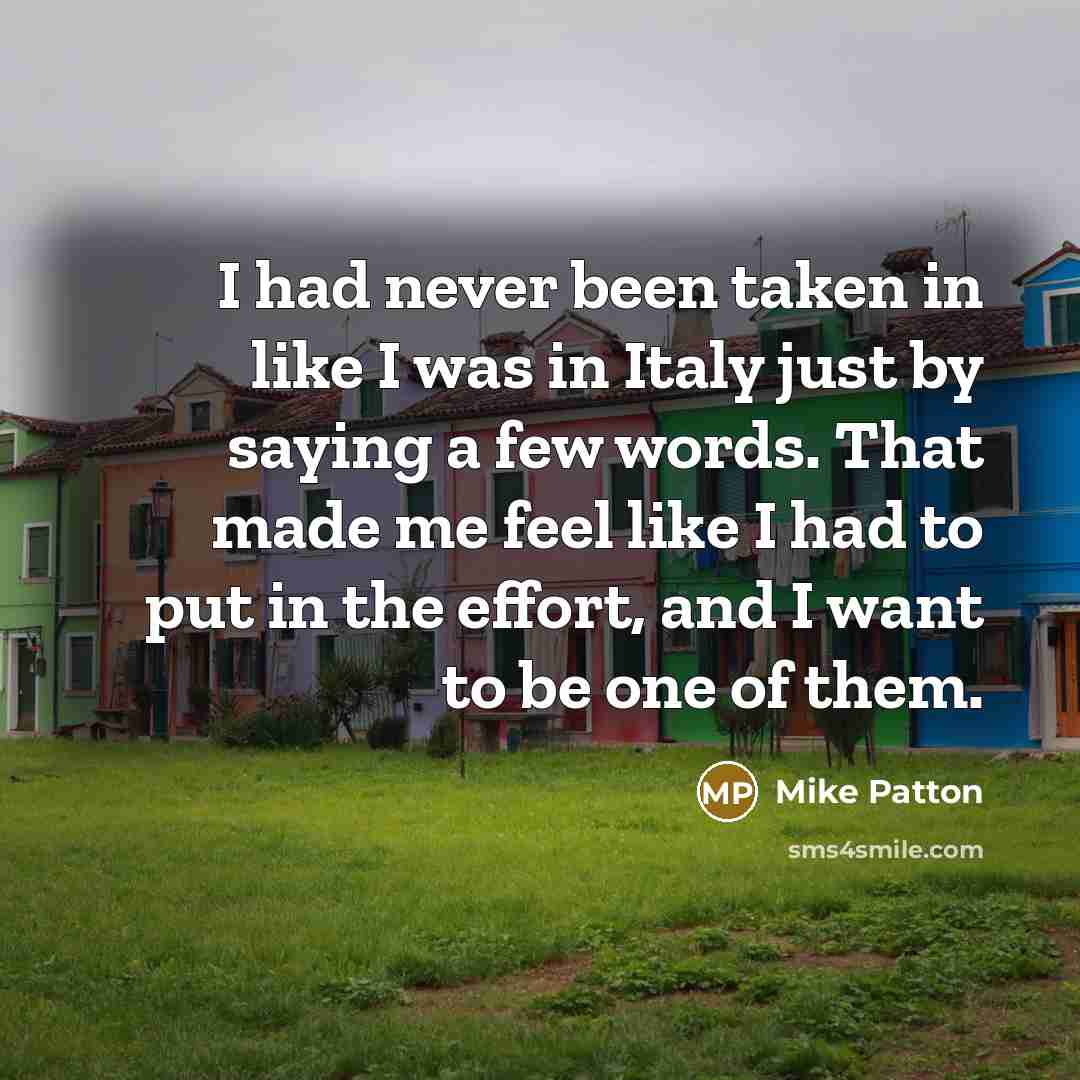 “I had never been taken in like I was in…” quote by Mike Patton