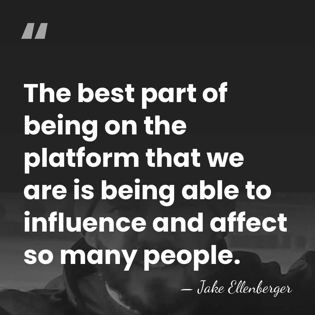 The best part of being on the platform that we are is&hellip; - Jake Ellenberger