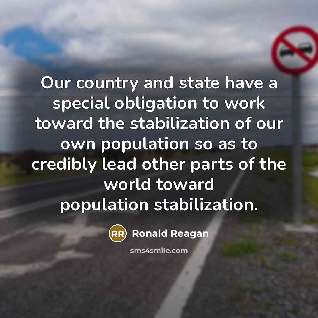 “Our country and state have a special obligation to work…” quote by Ronald Reagan