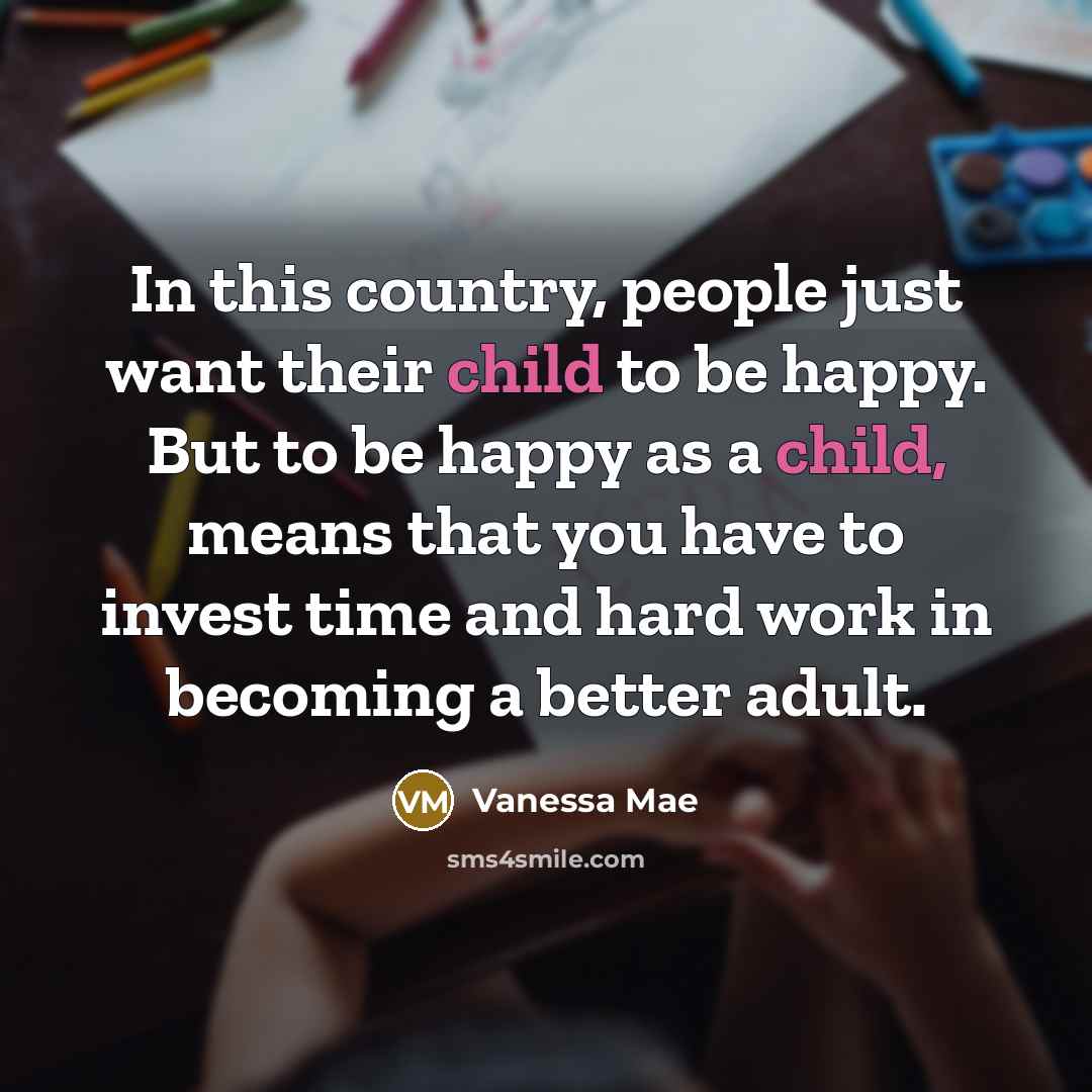 “In this country, people just want their child to be…” quote by Vanessa Mae