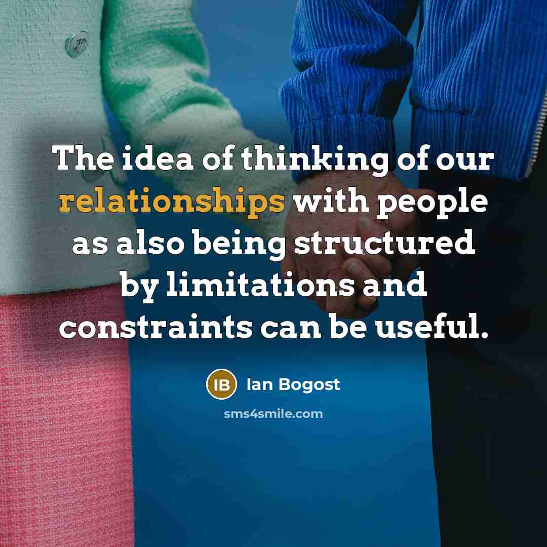“The idea of thinking of our relationships with people as…” quote by Ian Bogost