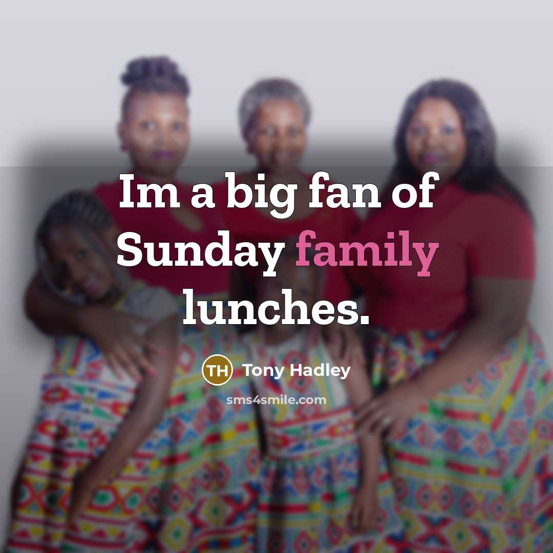 “Im a big fan of Sunday family lunches.…” quote by Tony Hadley