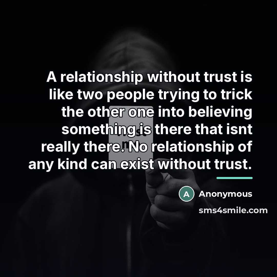 “A relationship without trust is like two people trying to…” quote by Anonymous