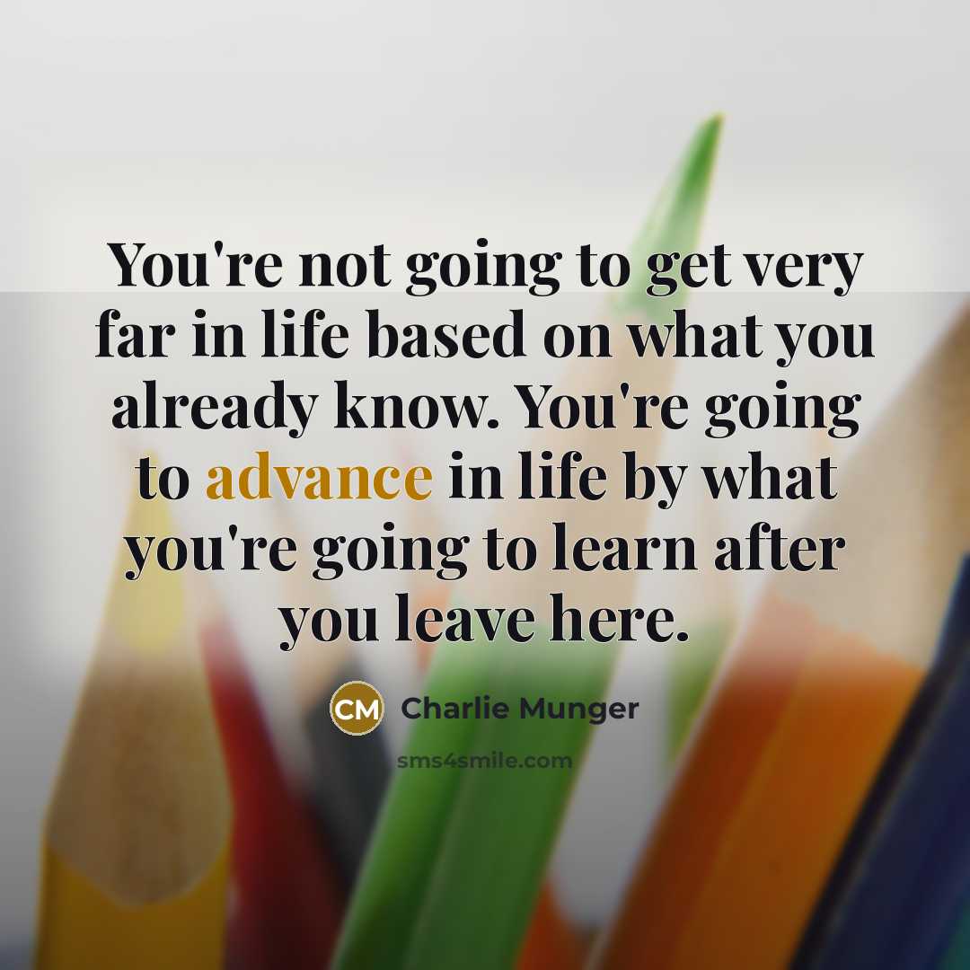 “You're not going to get very far in life based…” quote by Charlie Munger
