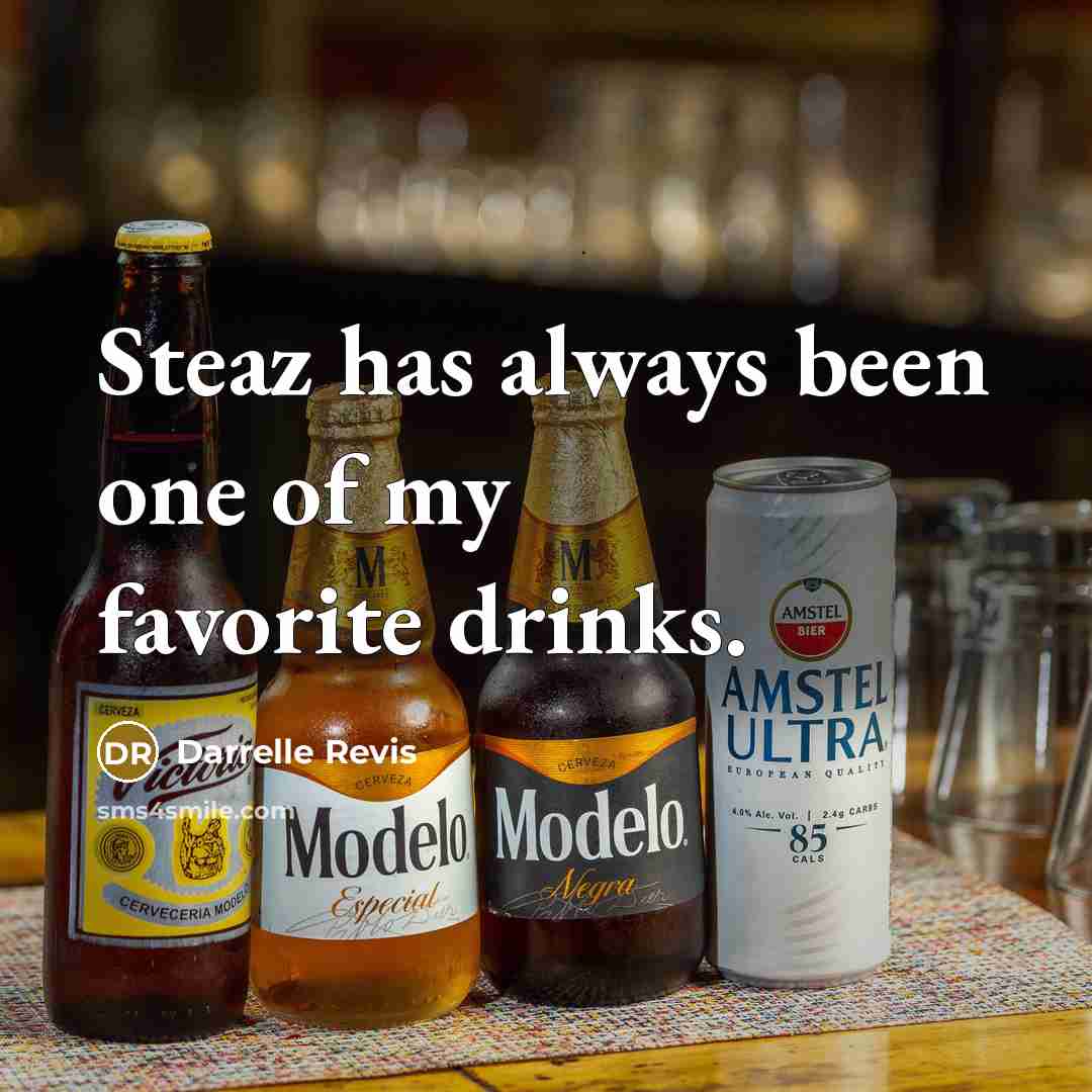 “Steaz has always been one of my favorite drinks.…” quote by Darrelle Revis
