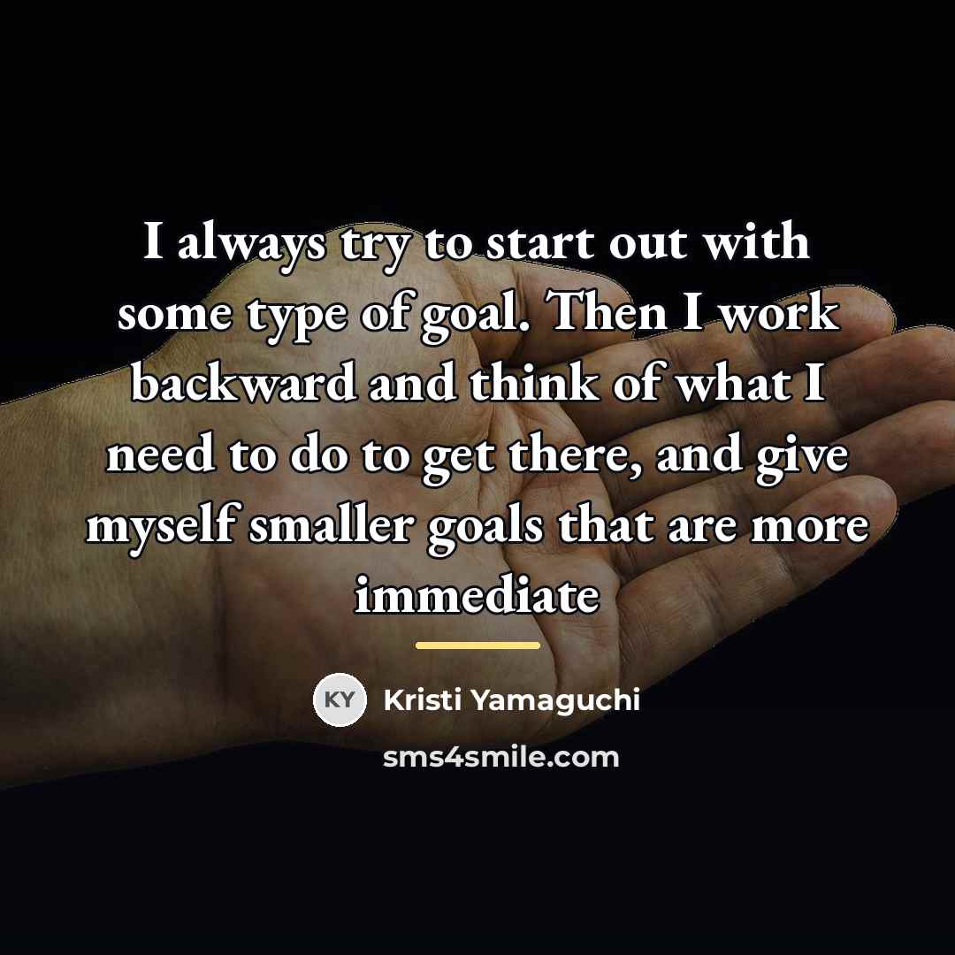 “I always try to start out with some type of…” quote by Kristi Yamaguchi