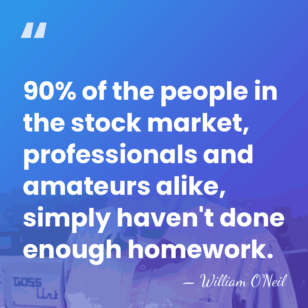 90% of the people in the stock market, professionals and amateurs alike,&hellip; - William O'Neil