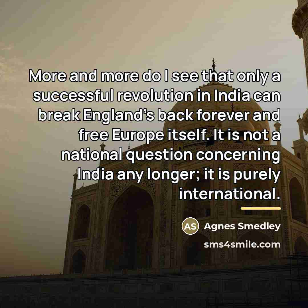 “More and more do I see that only a successful…” quote by Agnes Smedley