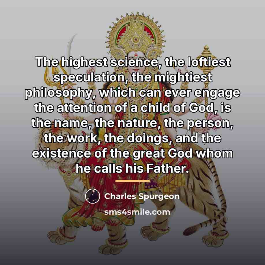 “The highest science, the loftiest speculation, the mightiest philosophy, which…” quote by Charles Spurgeon
