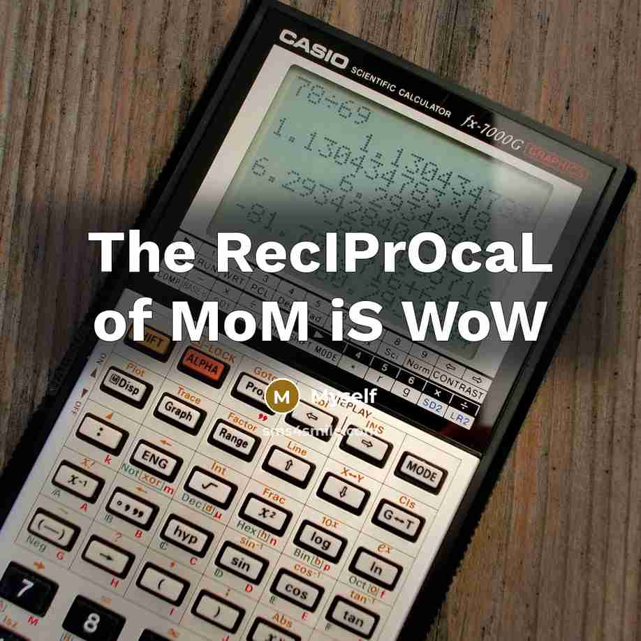 “The RecIPrOcaL of MoM iS WoW” quote by Myself