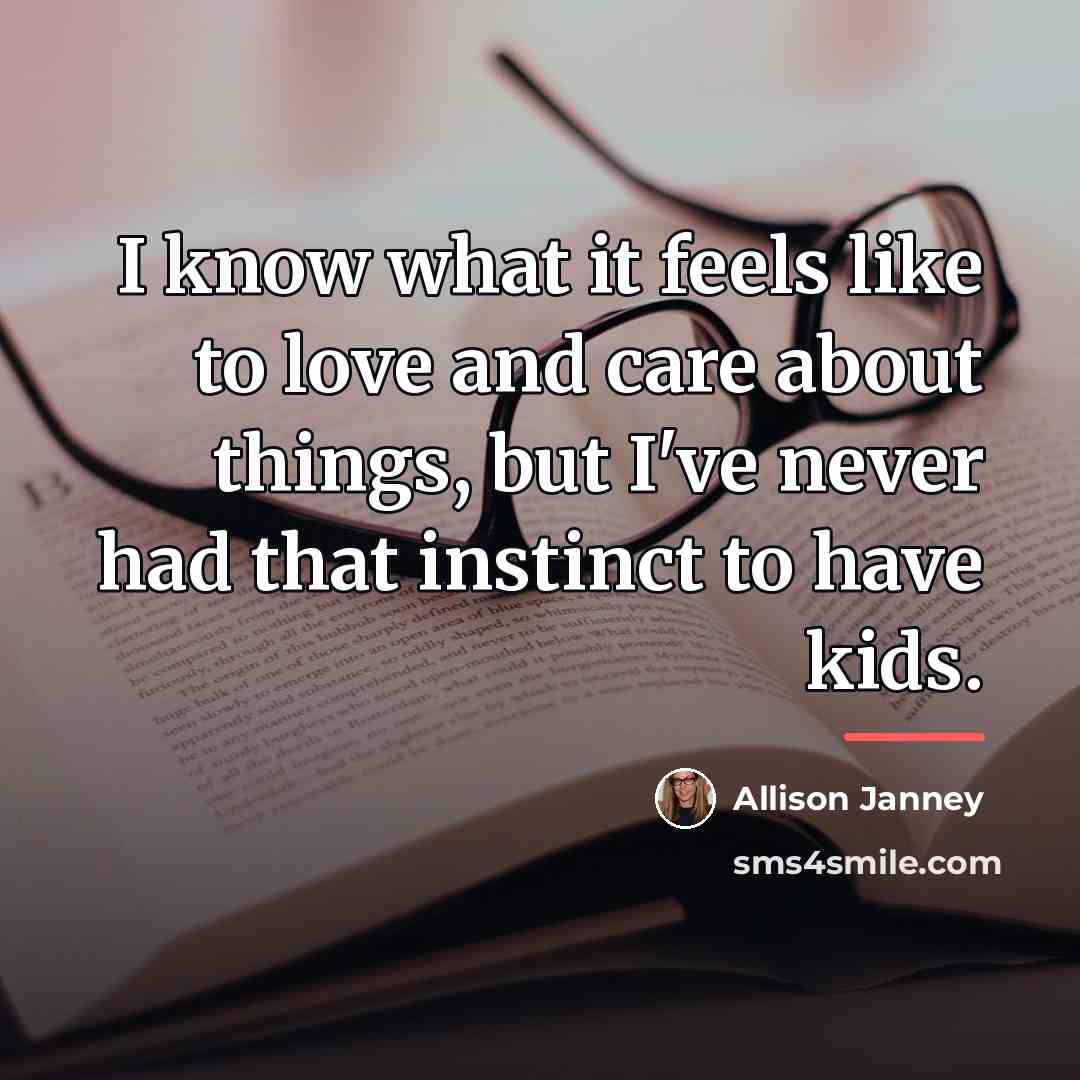“I know what it feels like to love and care…” quote by Allison Janney