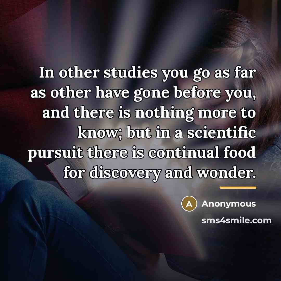 “In other studies you go as far as other have…” quote by Anonymous