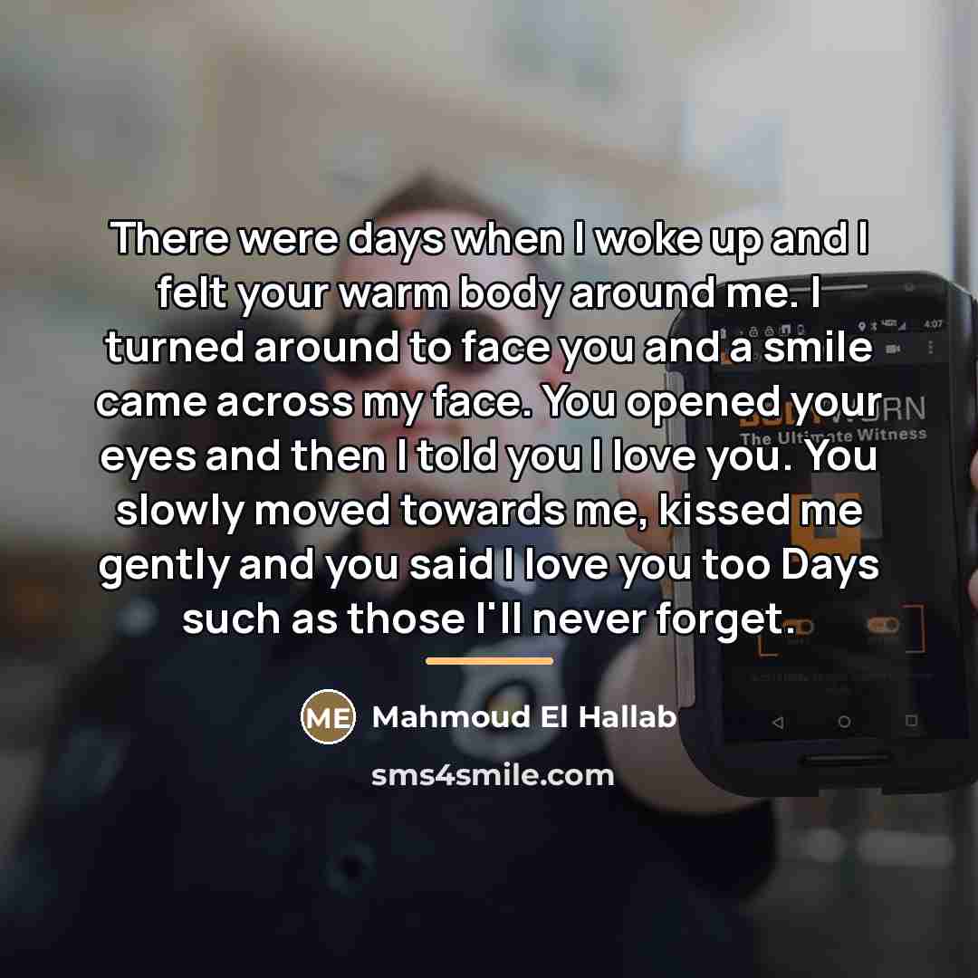 “There were days when I woke up and I felt…” quote by Mahmoud El Hallab