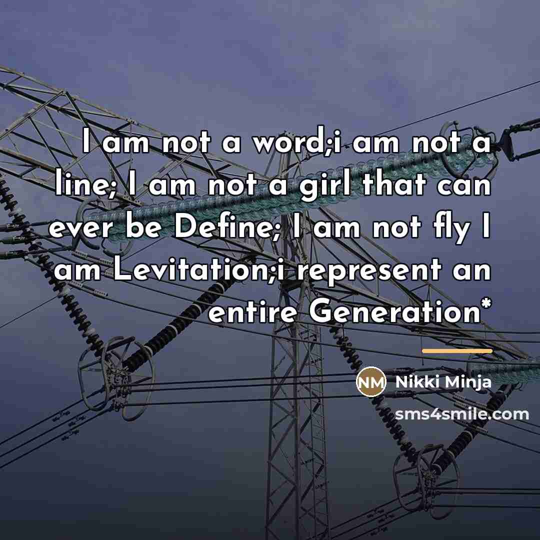 “I am not a word;i am not a line; I…” quote by Nikki Minja
