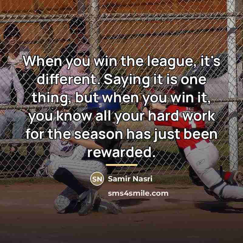 “When you win the league, it's different. Saying it is…” quote by Samir Nasri
