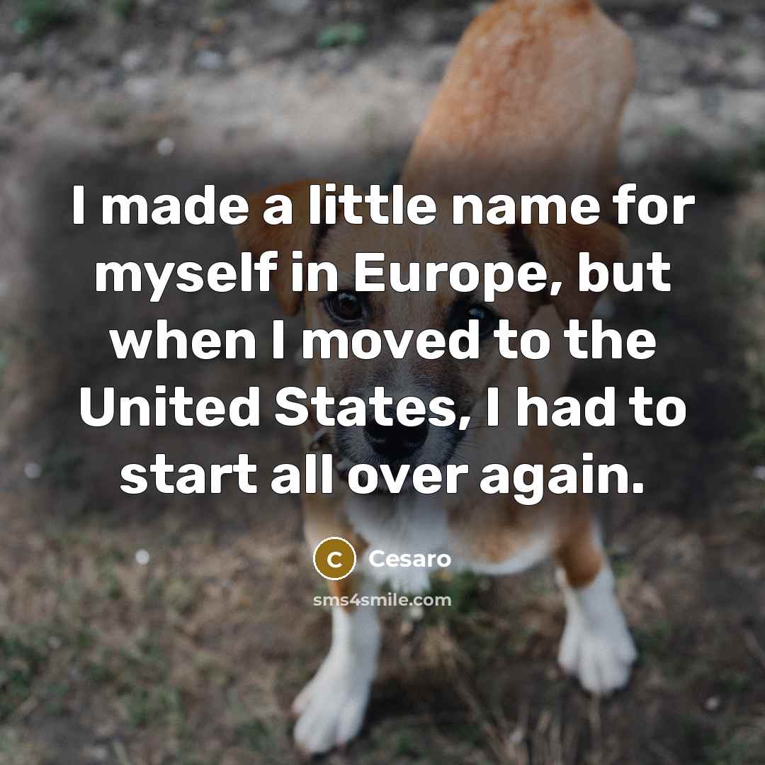“I made a little name for myself in Europe, but…” quote by Cesaro