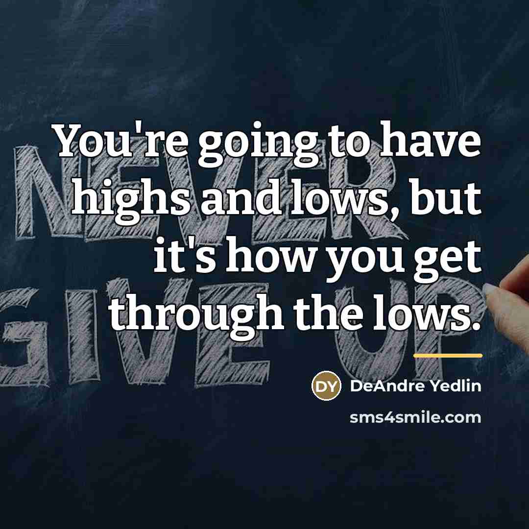 “You're going to have highs and lows, but it's how…” quote by DeAndre Yedlin