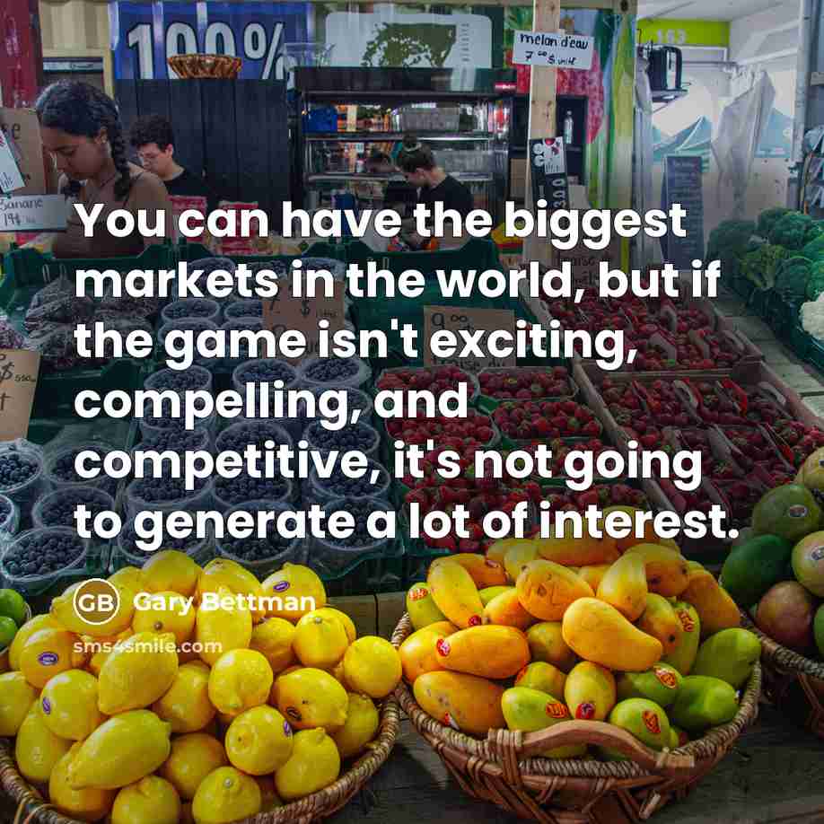 “You can have the biggest markets in the world, but…” quote by Gary Bettman