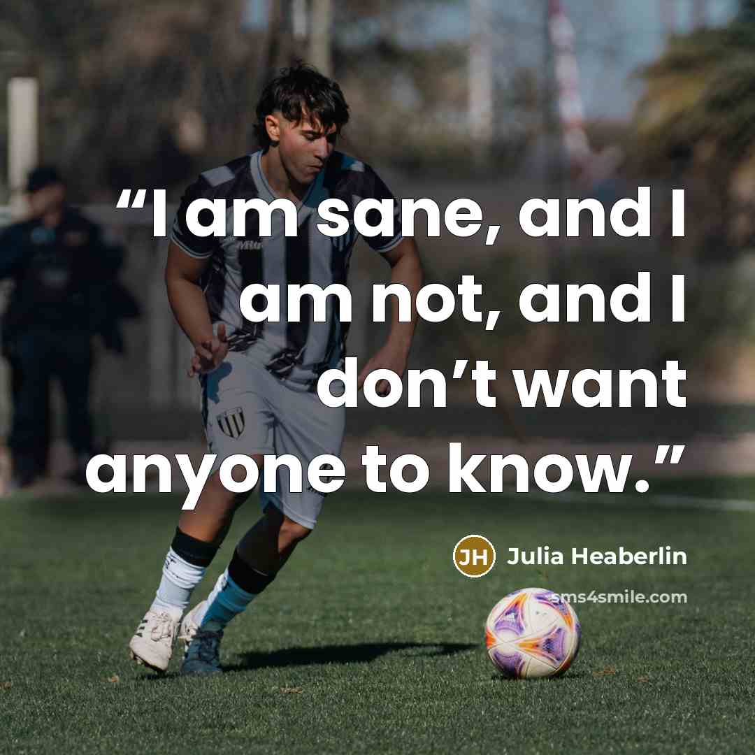 “I am sane, and I am not, and I don’t want anyone to know.” quote by Julia Heaberlin